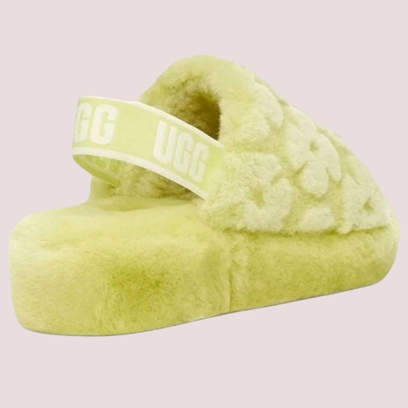 UGG Fluff Yeah Slide in Pollen Poppy Green 12 - Picture 5 of 7